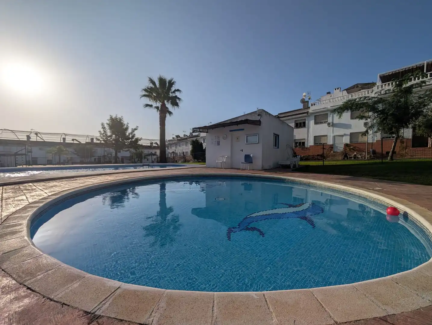 Piscina de Casa adosada en venta en Aljaraque con Aire acondicionado y Piscina comunitaria