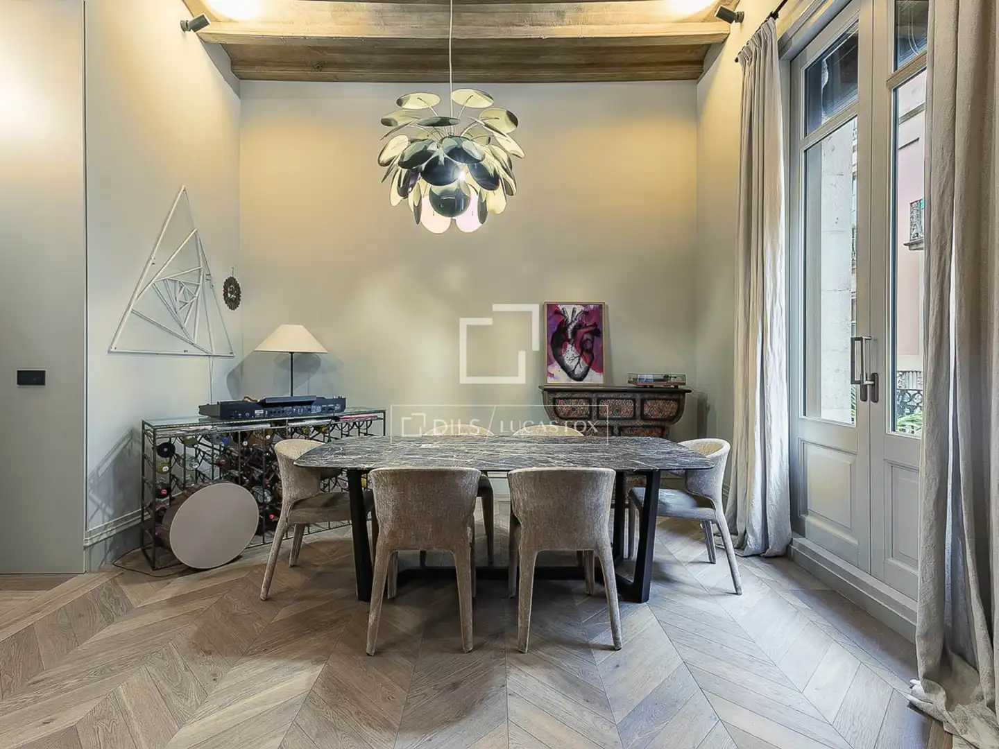Esszimmer von Wohnung zum Verkauf in Barcelona mit Klimaanlage, Heizung und Möbliert