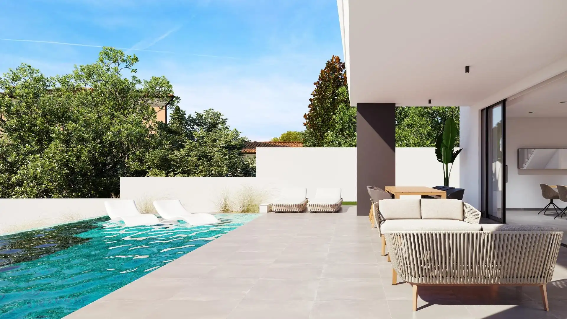 Terrassa de Casa o xalet en venda en Pilar de la Horadada amb Calefacció, Jardí privat i Terrassa