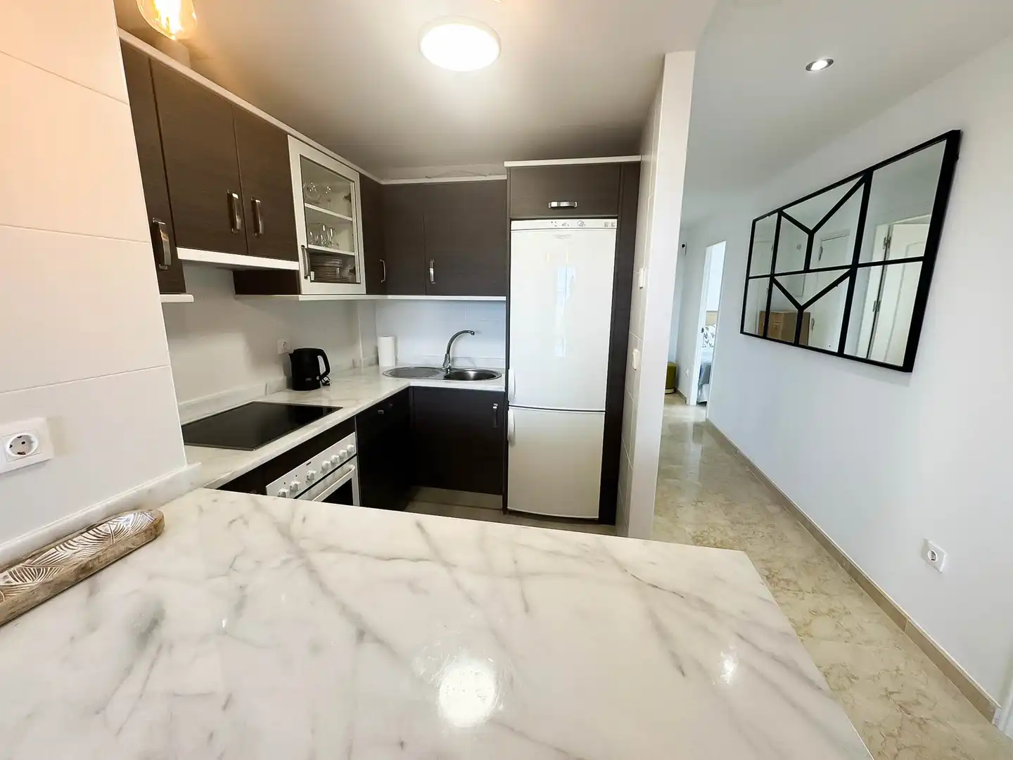 Cocina de Apartamento en venta en Manilva con Aire acondicionado, Calefacción y Terraza