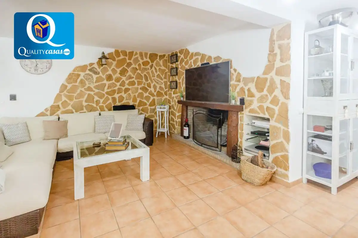 Sala de estar de Casa o chalet en venta en Mutxamel con Aire acondicionado, Calefacción y Terraza