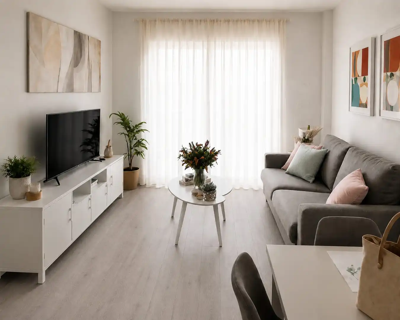Wohnzimmer von Wohnung zum Verkauf in Barcelona mit Balkon