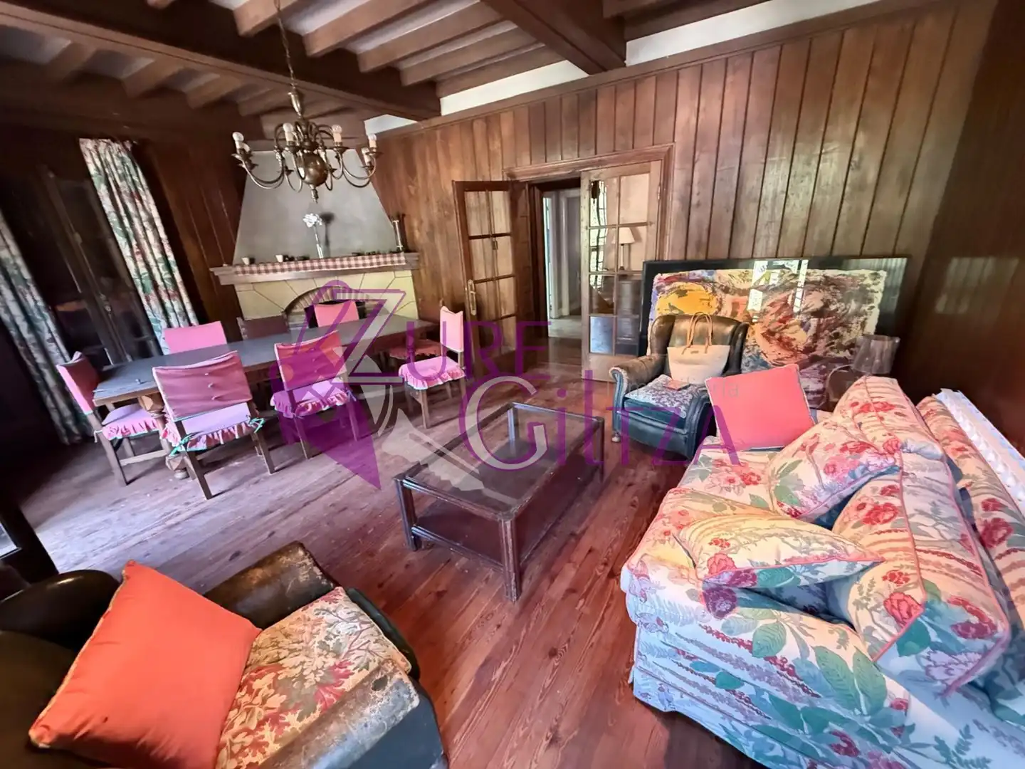 Living room of Houses for sale in Artea  with Heating, Private garden and Terrace
