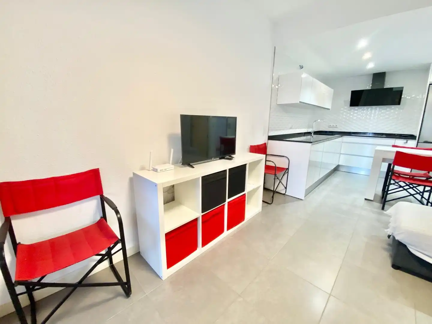 Sala de estar de Estudio de alquiler en Pilar de la Horadada con Calefacción, Amueblado y Horno