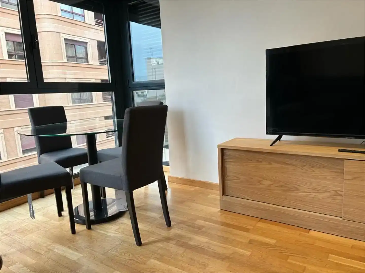 Sala d'estar de Apartament de lloguer en Castellón de la Plana / Castelló de la Plana amb Aire condicionat, Parquet i Traster