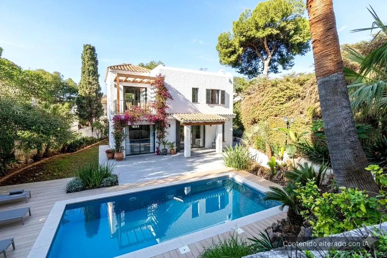Exterior view of Houses for sale in Málaga  with Air Conditioner, Private garden and Terrace