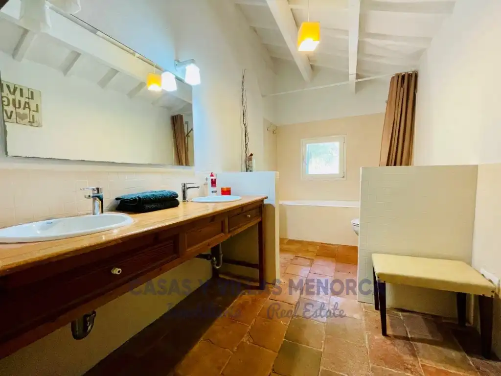 Badezimmer von Country house zur Miete in Maó - Mahón