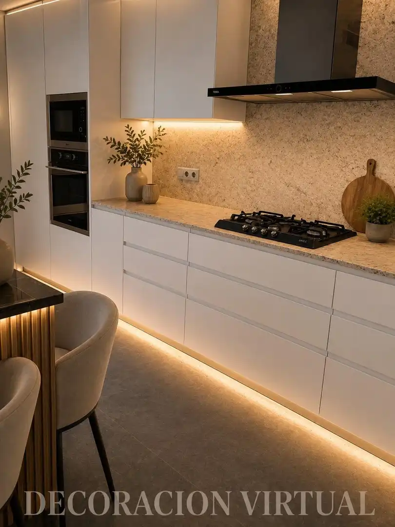 Cocina de Piso en venta en Valencia con Aire acondicionado, Jardín privado y Balcón