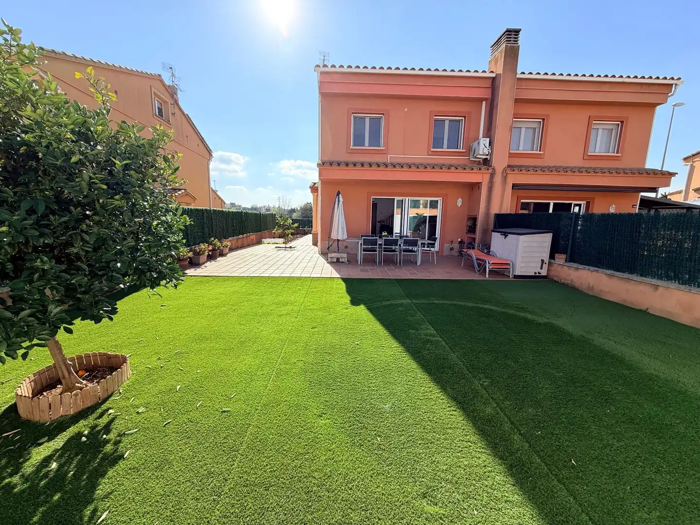 Garden of Houses for sale in El Far d'Empordà  with Air Conditioner, Heating and Private garden
