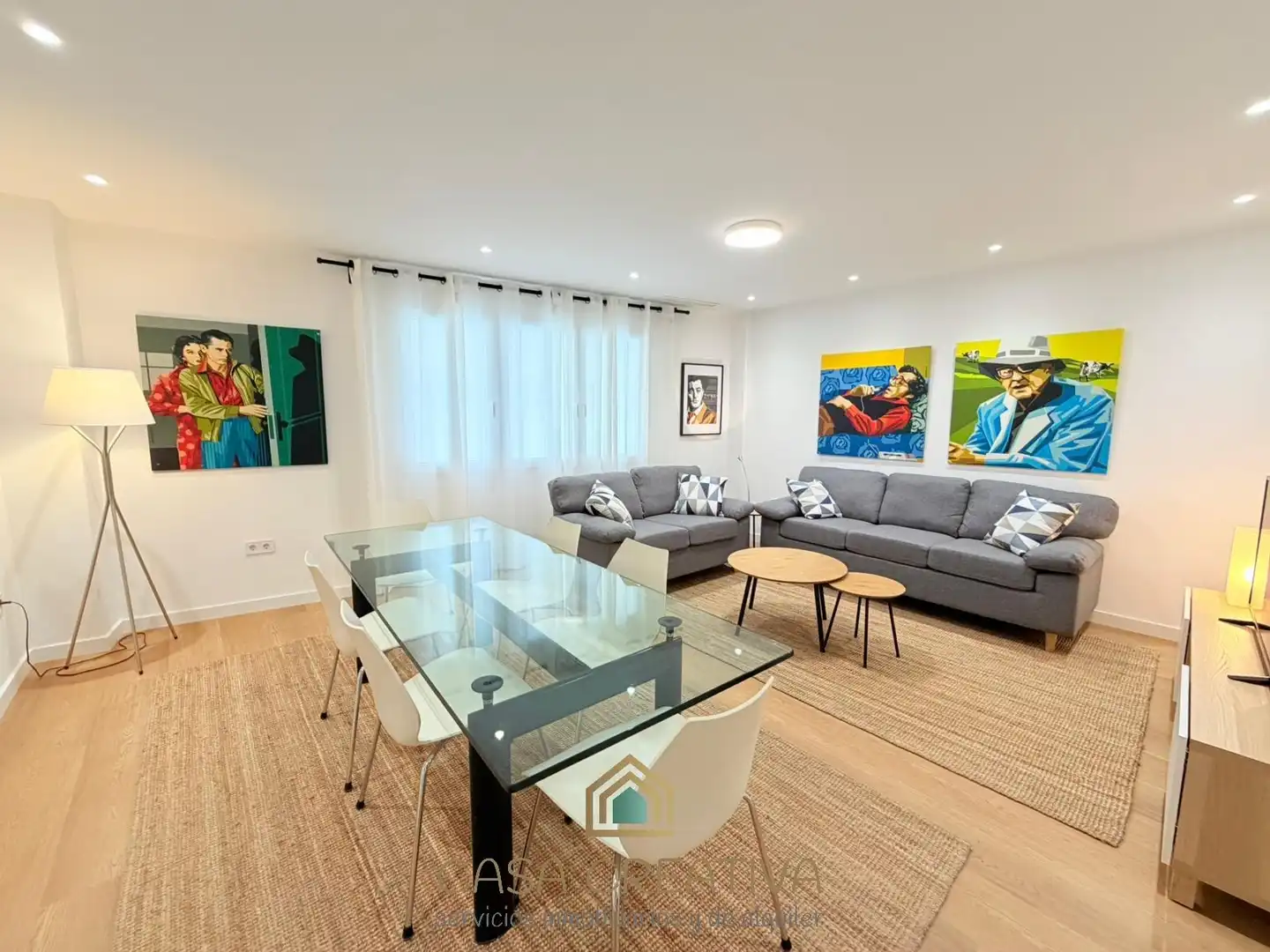 Sala de estar de Piso de alquiler en Valencia con Aire acondicionado, Calefacción y Terraza