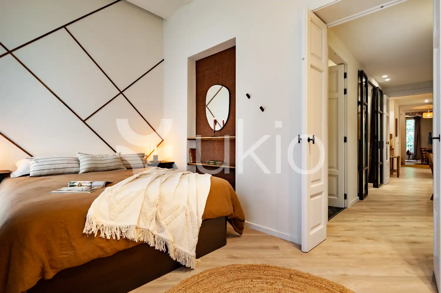 Habitación de Apartamento de alquiler en Barcelona con Aire acondicionado, Amueblado y Horno