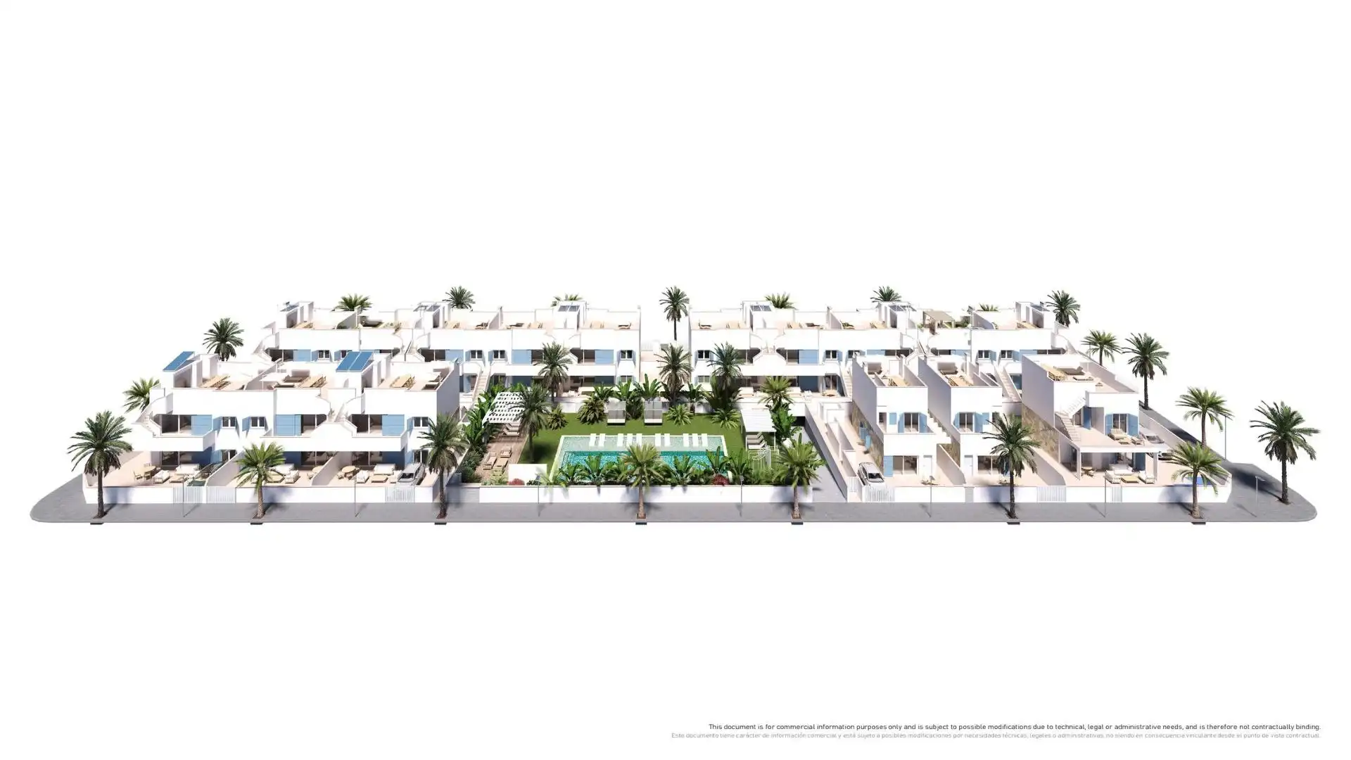 Vista exterior de Casa o chalet en venta en Pilar de la Horadada con Jardín privado, Terraza y Piscina comunitaria