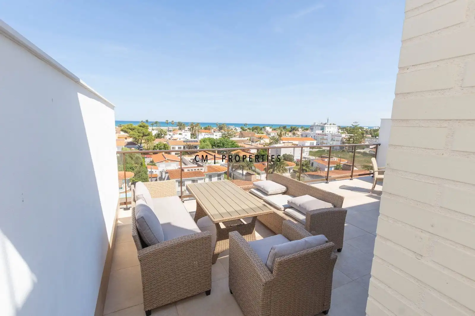 Terraza de Ático de alquiler en Sagunto / Sagunt con Aire acondicionado, Calefacción y Parquet