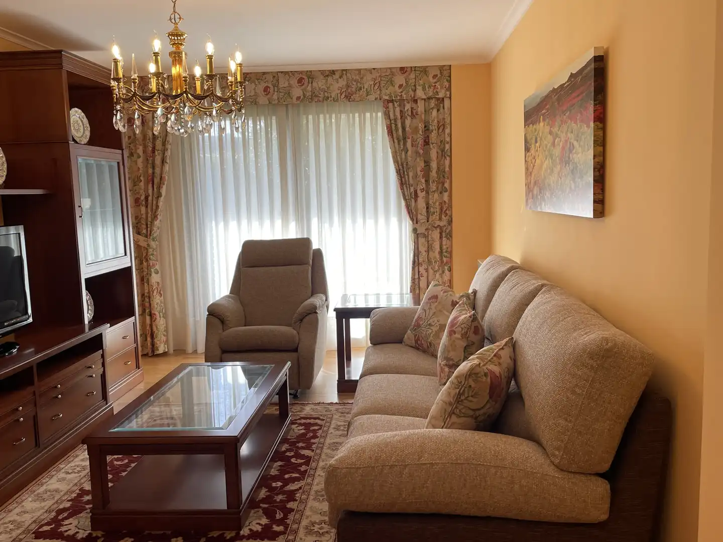 Sala de estar de Piso en venta en Cirueña con Calefacción, Jardín privado y Amueblado