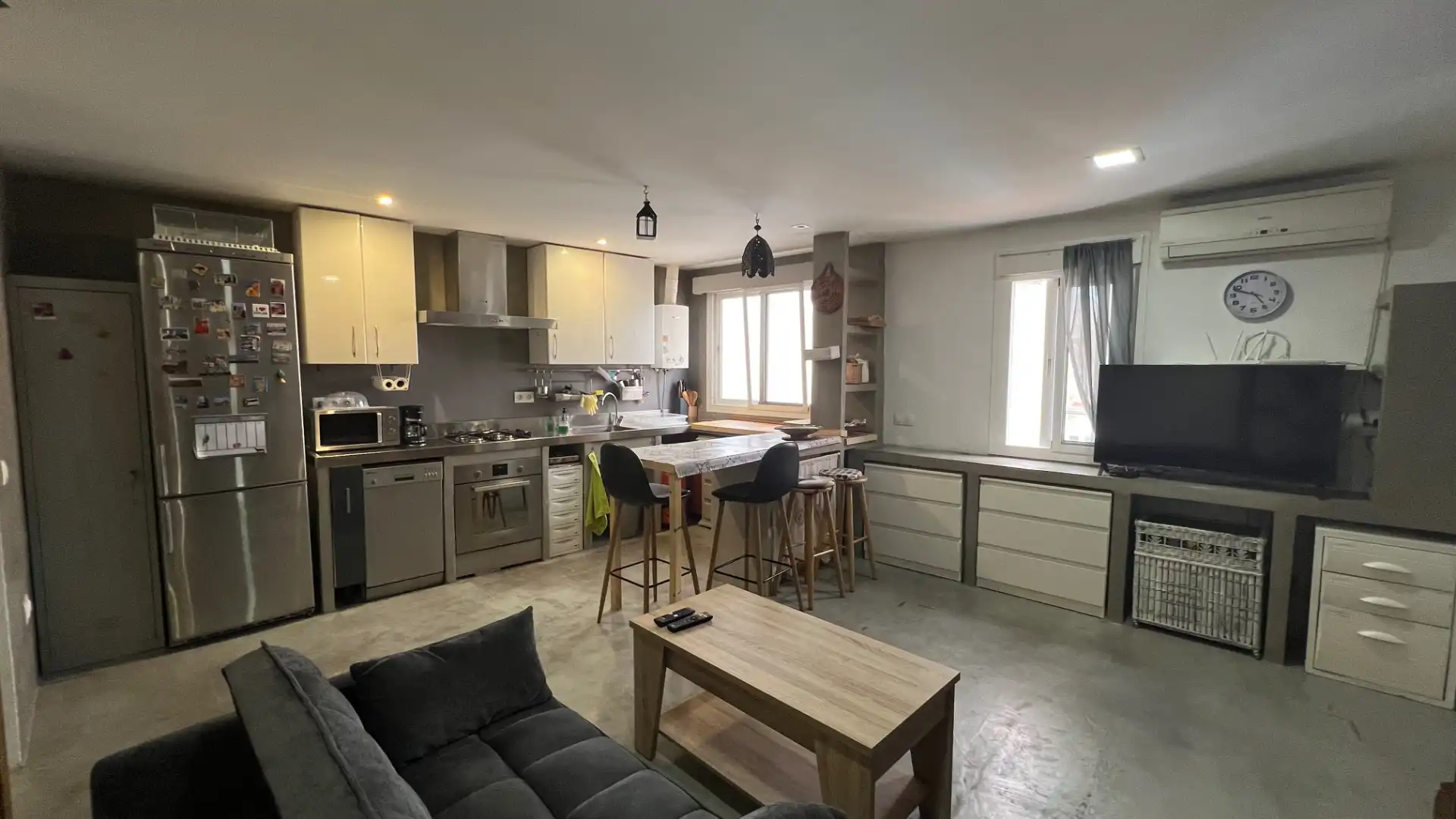 Küche von Wohnung zum Verkauf in Málaga mit Klimaanlage, Terrasse und Möbliert