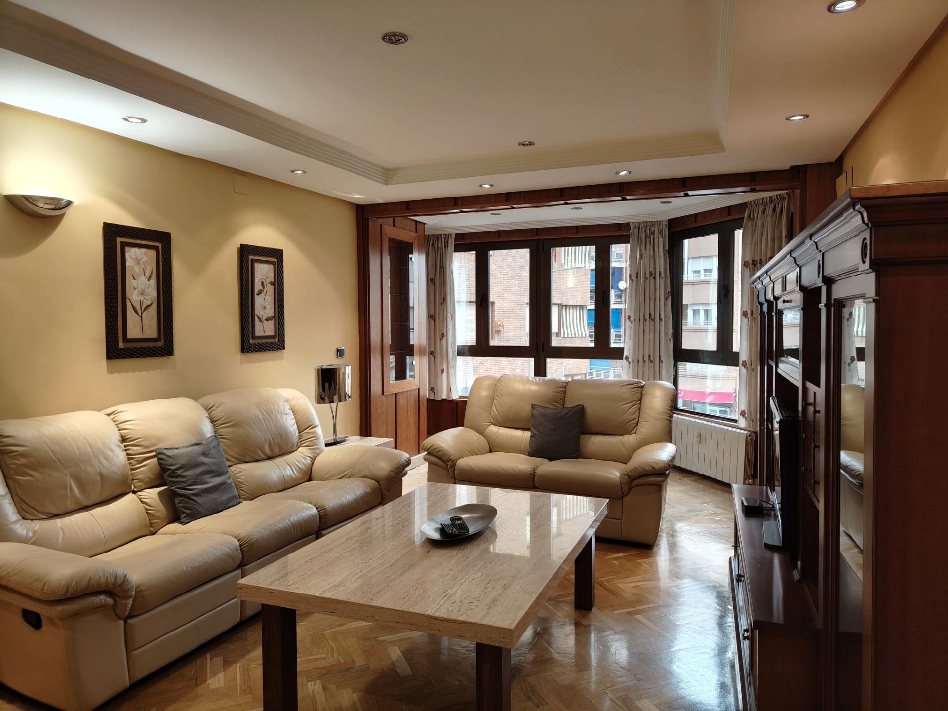 Living room of Flat for sale in  Albacete Capital  with Heating, Storage room and Balcony