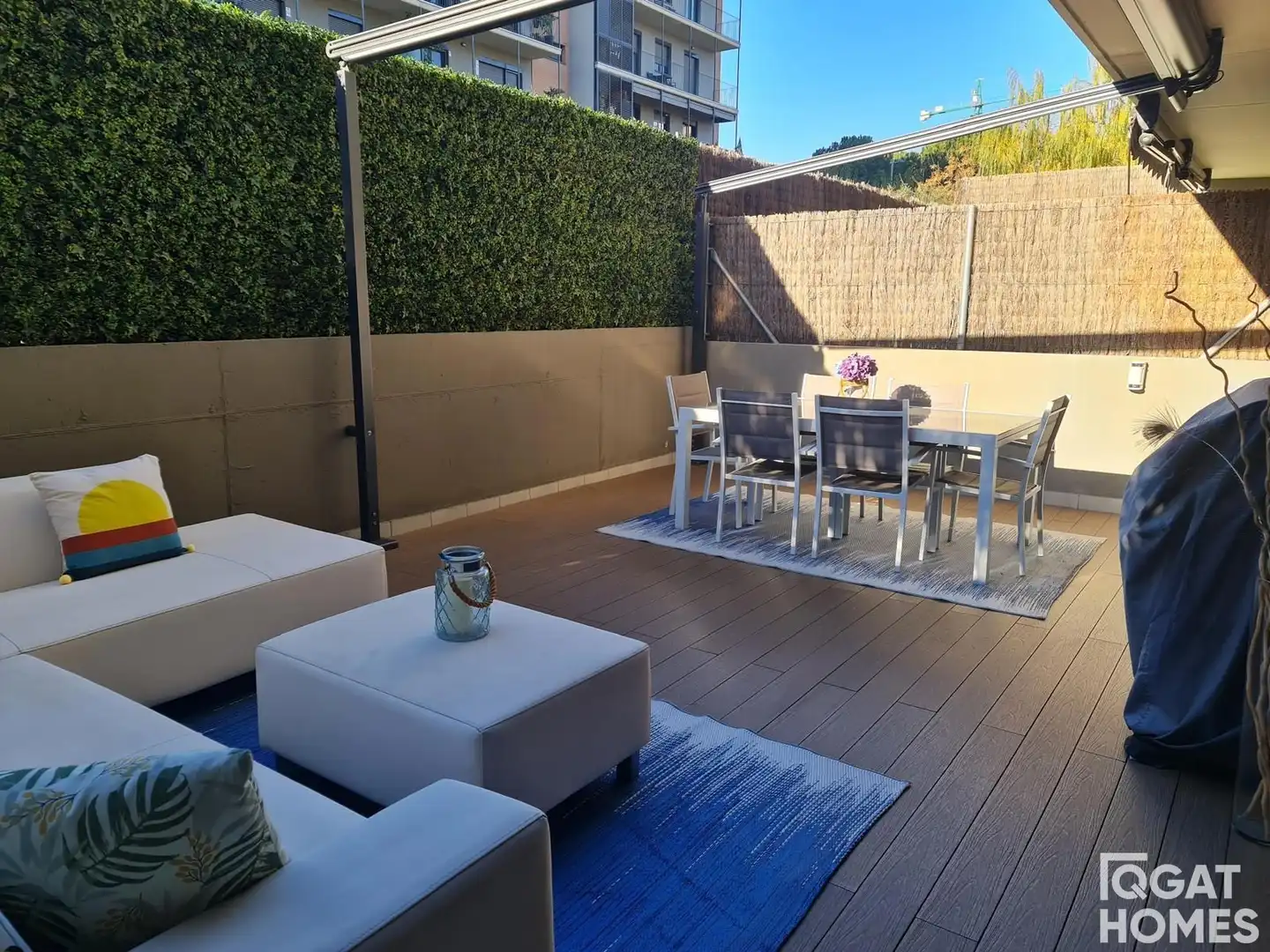 Terrassa de Pis de lloguer en Sant Cugat del Vallès amb Aire condicionat, Jardí privat i Terrassa