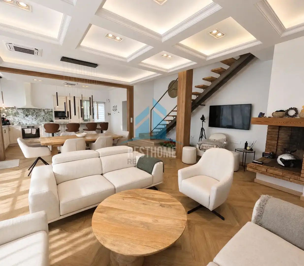 Living room of Houses for sale in Cullera  with Air Conditioner, Terrace and Jacuzzi