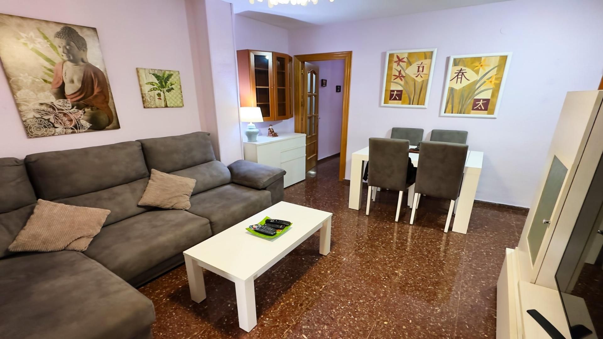 Sala de estar de Piso en venta en Benidorm con Aire acondicionado y Terraza