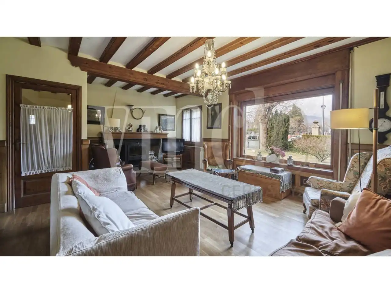 Living room of Houses for sale in Puigcerdà  with Heating, Private garden and Parquet flooring