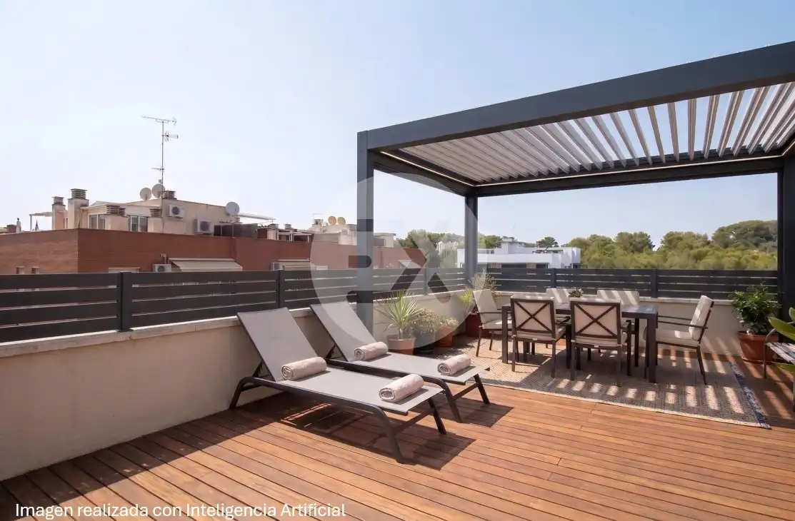 Terrace of Flat for sale in Castelldefels  with Heating, Parquet flooring and Terrace