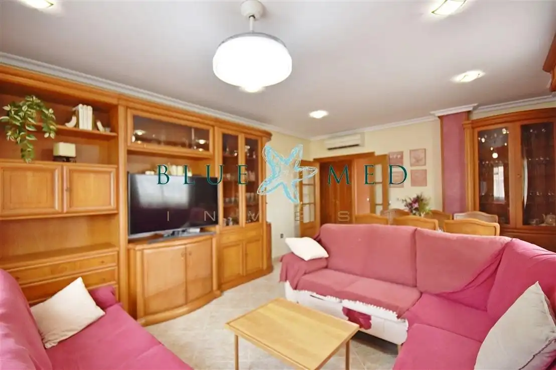 Sala d'estar de Casa o xalet en venda en Mazarrón amb Aire condicionat, Calefacció i Terrassa