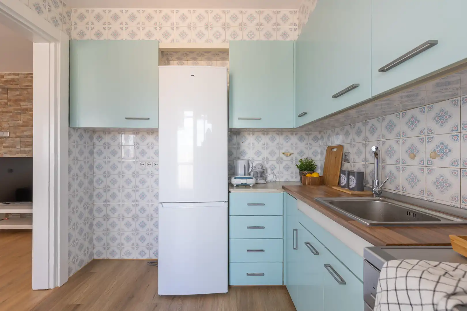 Kitchen of Flat for rent in Terrassa  with Air Conditioner, Heating and Parquet flooring