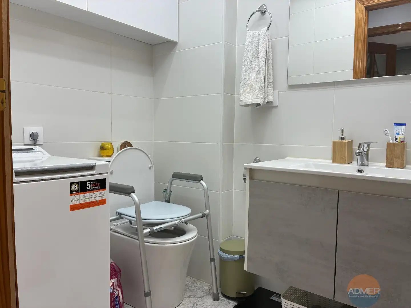Bathroom of Flat for sale in San Javier  with Air Conditioner, Storage room and Furnished