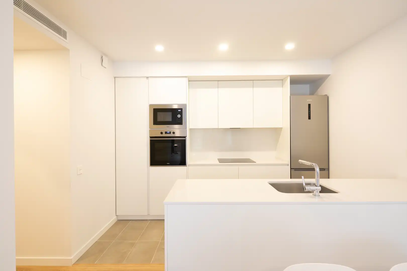 Cocina de Apartamento en venta en Badalona con Aire acondicionado, Amueblado y Horno