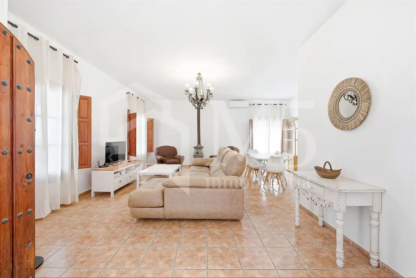 Wohnzimmer von Country house zum Verkauf in Vélez-Málaga mit Klimaanlage, Privatgarten und Terrasse