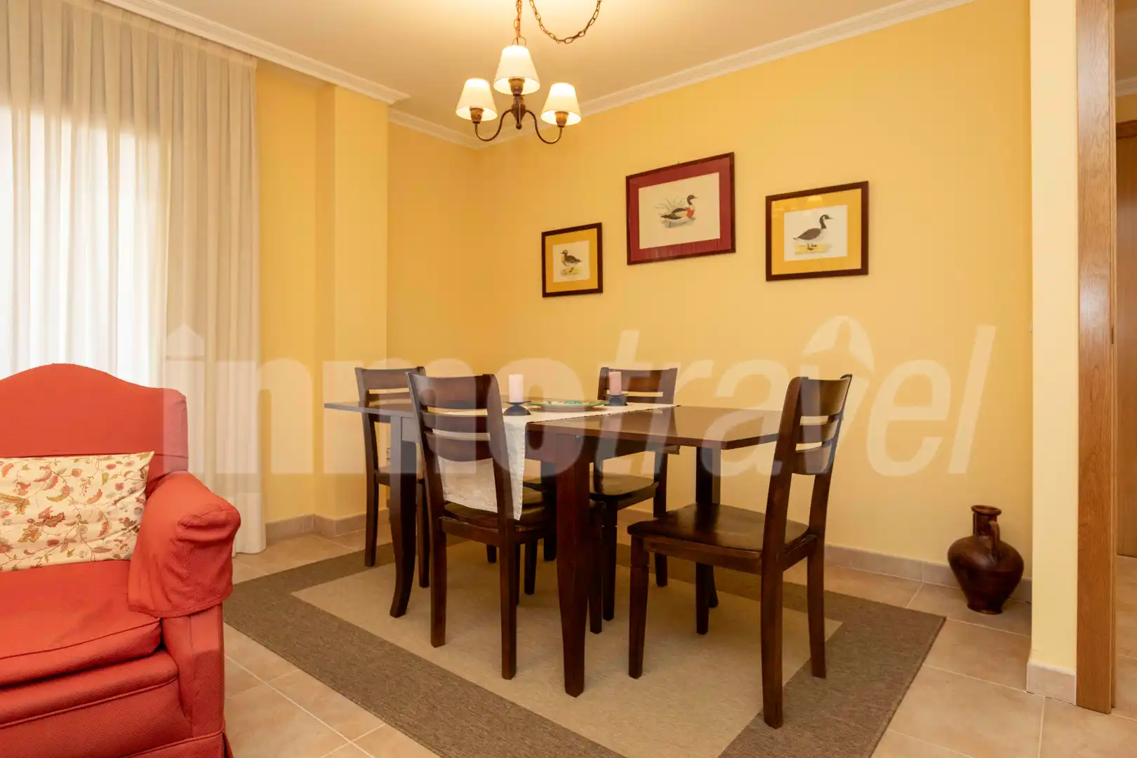 Menjador de Apartament en venda en Sanxenxo amb Aire condicionat, Parquet i Terrassa