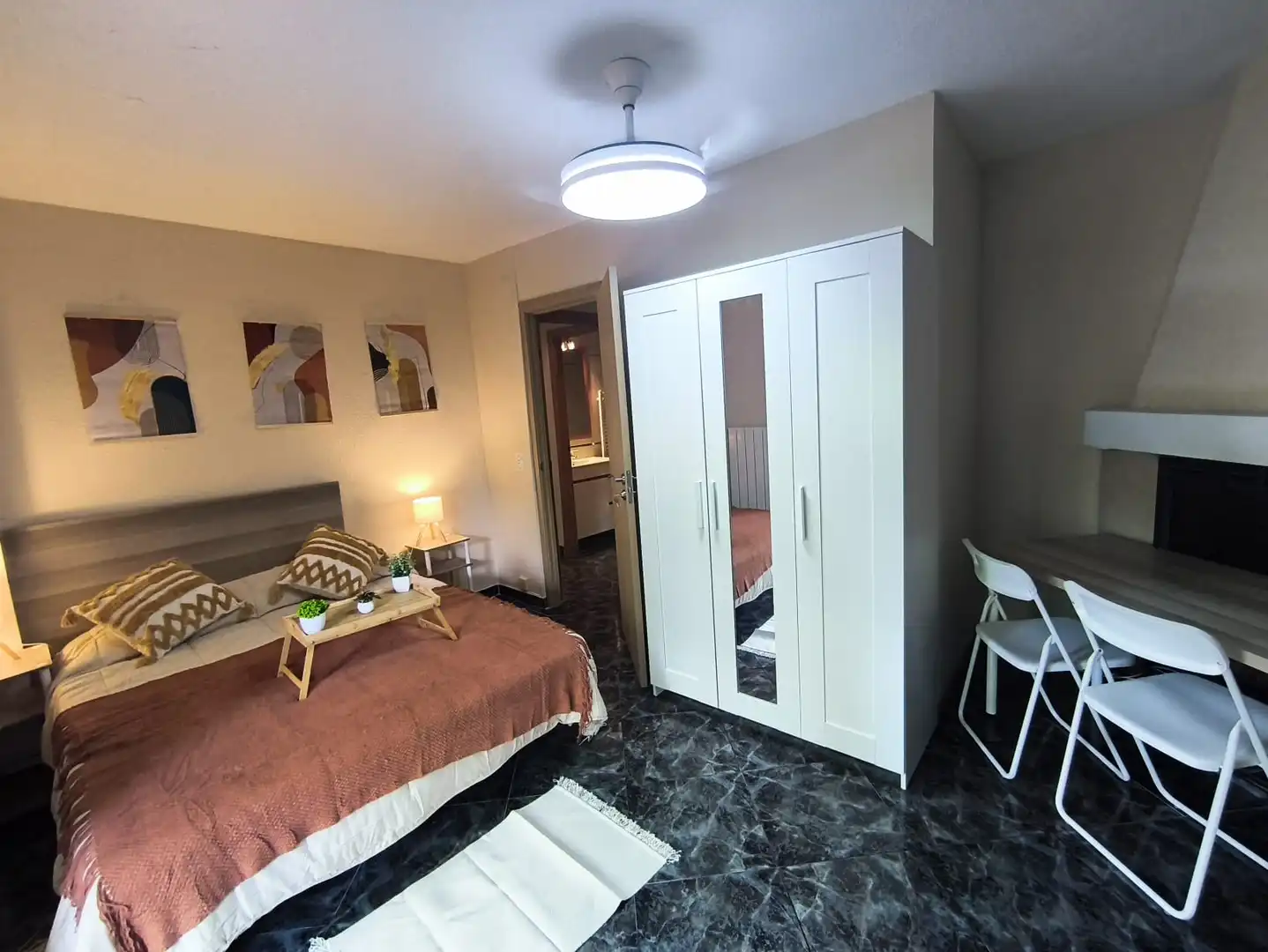 Bedroom of Flat for share in Collado Villalba  with Heating, Terrace and Furnished
