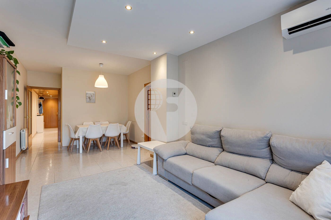 Sala d'estar de Pis en venda en  Barcelona Capital amb Aire condicionat, Calefacció i Balcó