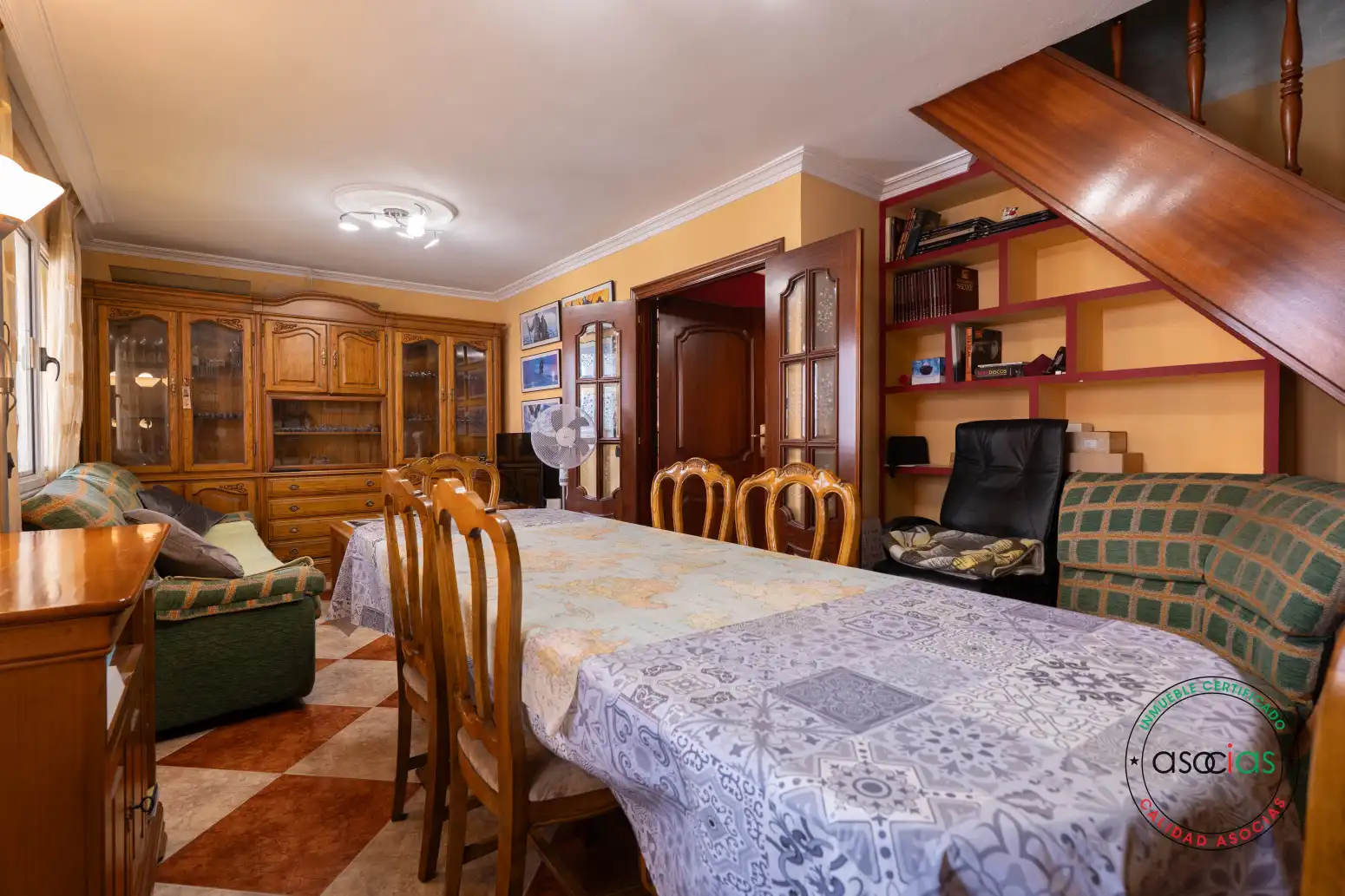 Esszimmer von Dachboden zum Verkauf in Gijón  mit Heizung, Parkett und Terrasse