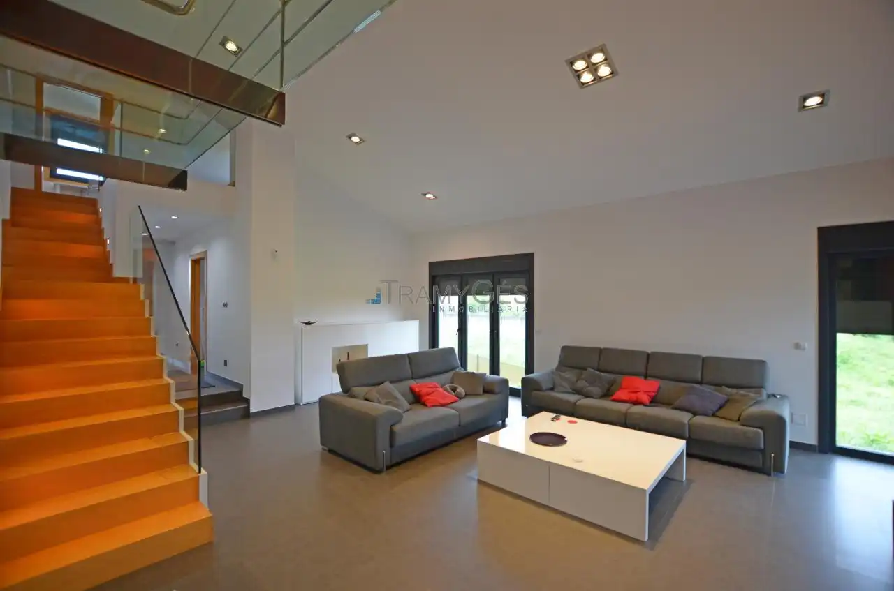 Sala de estar de Casa o chalet en venta en A Guarda   con Calefacción, Jardín privado y Terraza