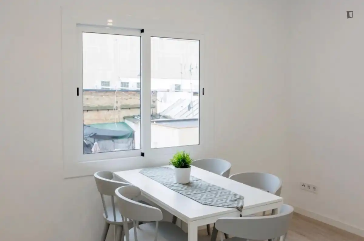 Comedor de Apartamento para compartir en L'Hospitalet de Llobregat con Amueblado, Horno y Lavadora