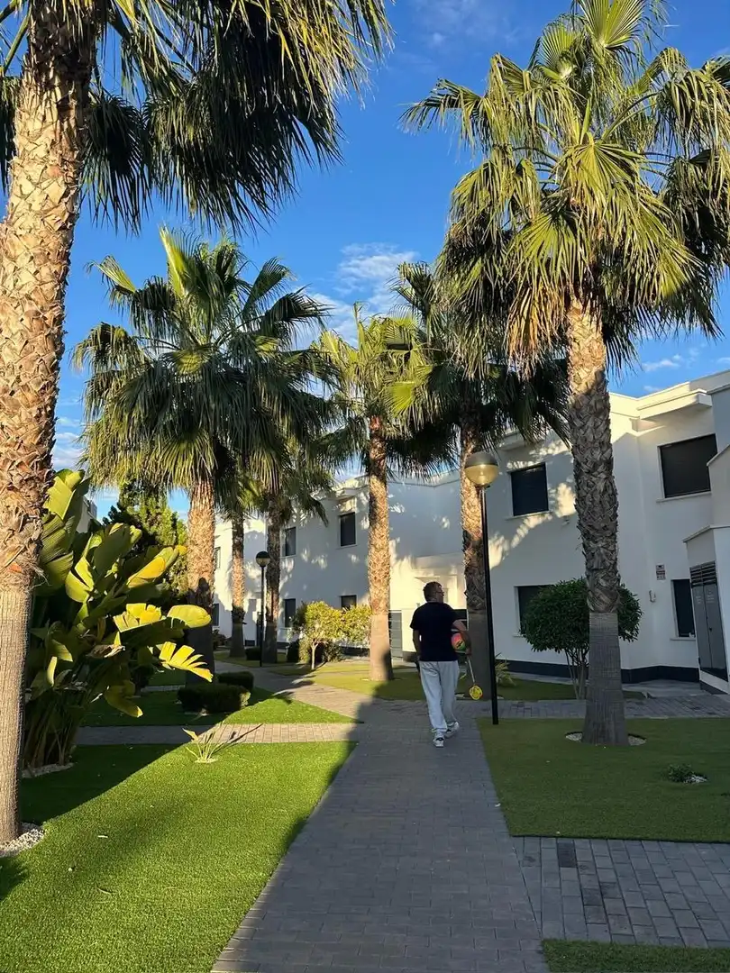 Vista exterior de Casa adosada en venda en Orihuela amb Aire condicionat, Calefacció i Jardí privat