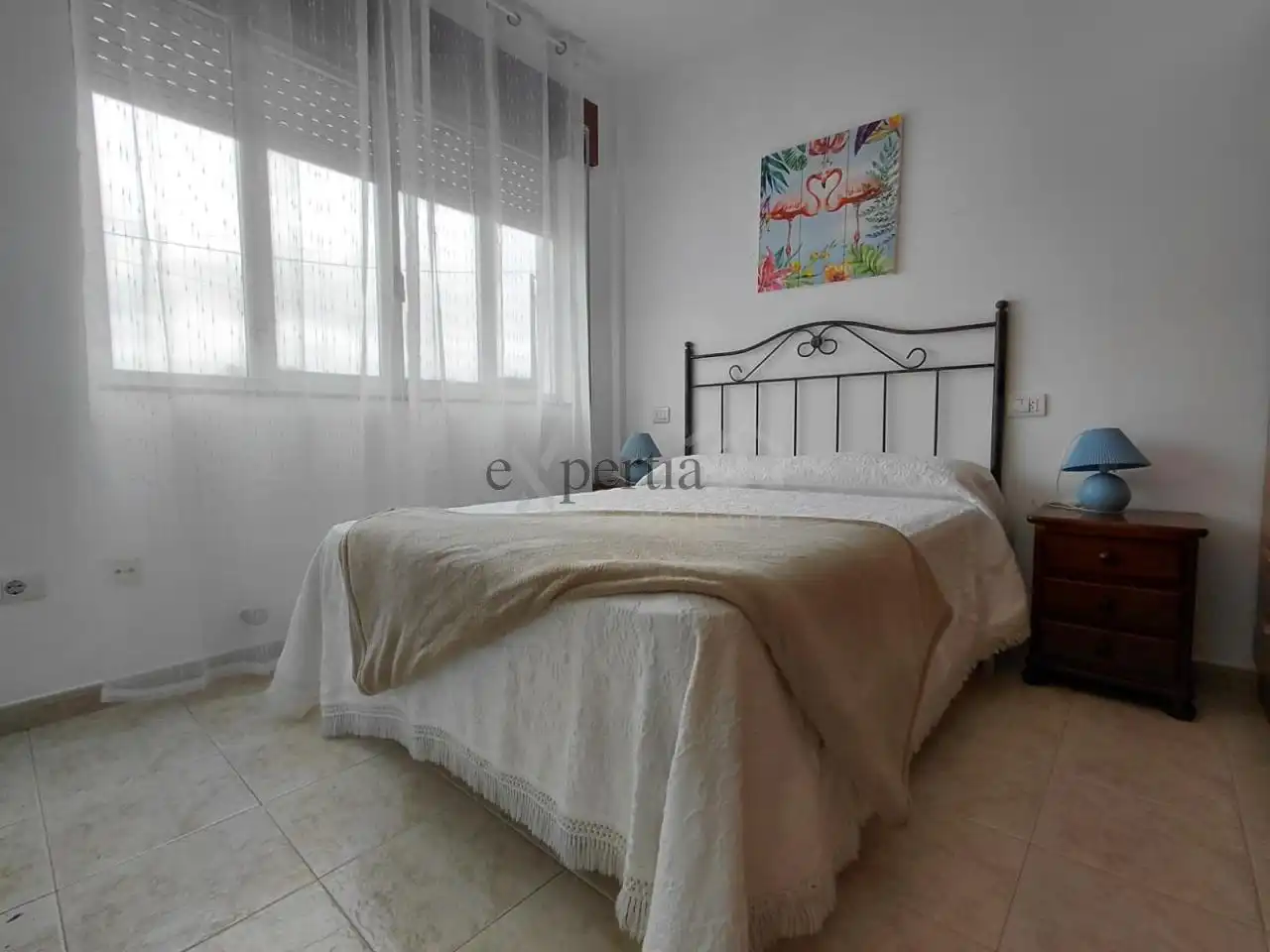 Schlafzimmer von Wohnung zur Miete in Boiro mit Heizung und Möbliert