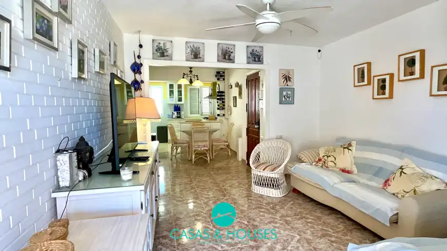 Living room of Flat for sale in La Manga del Mar Menor  with Air Conditioner, Terrace and Furnished