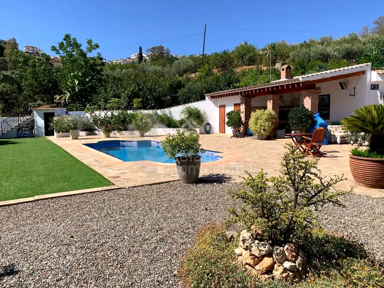 Jardí de Casa o xalet en venda en Álora amb Aire condicionat, Jardí privat i Terrassa