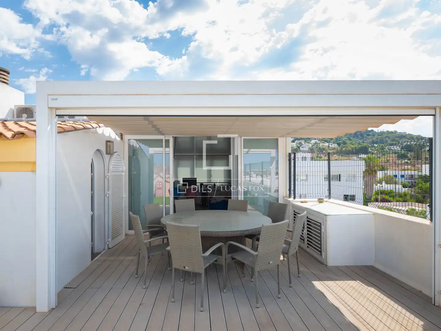 Terrace of Flat for sale in Santa Eulària des Riu  with Air Conditioner and Furnished