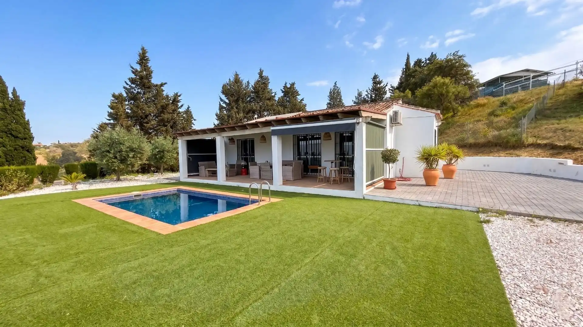 Jardí de Finca rústica en venda en Coín amb Aire condicionat i Piscina