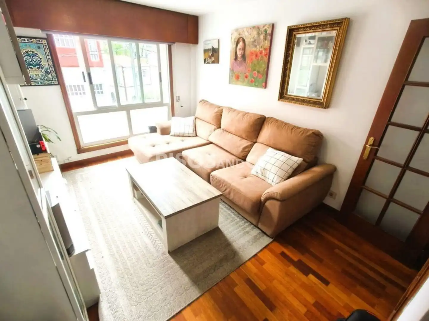 Sala de estar de Piso en venta en A Coruña Capital  con Trastero y Amueblado