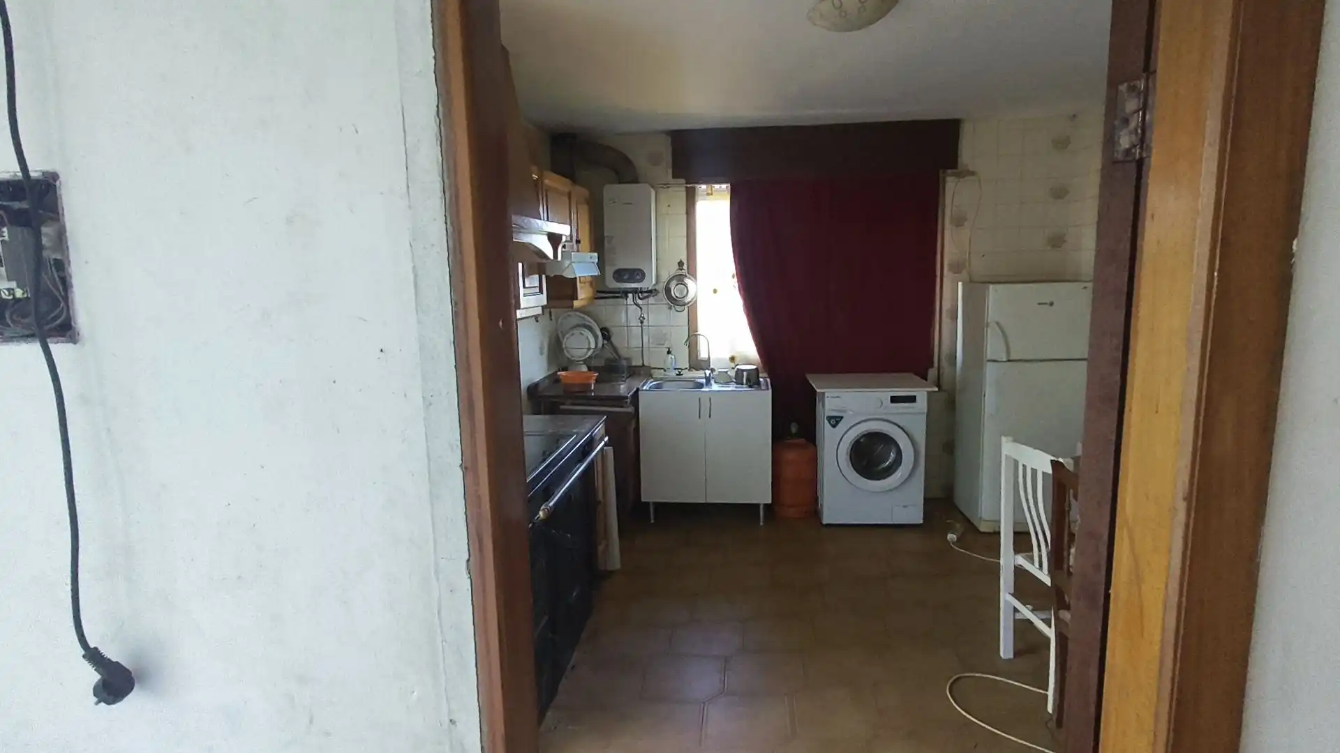 Cuina de Casa o xalet en venda en Pazos de Borbén amb Jardí privat