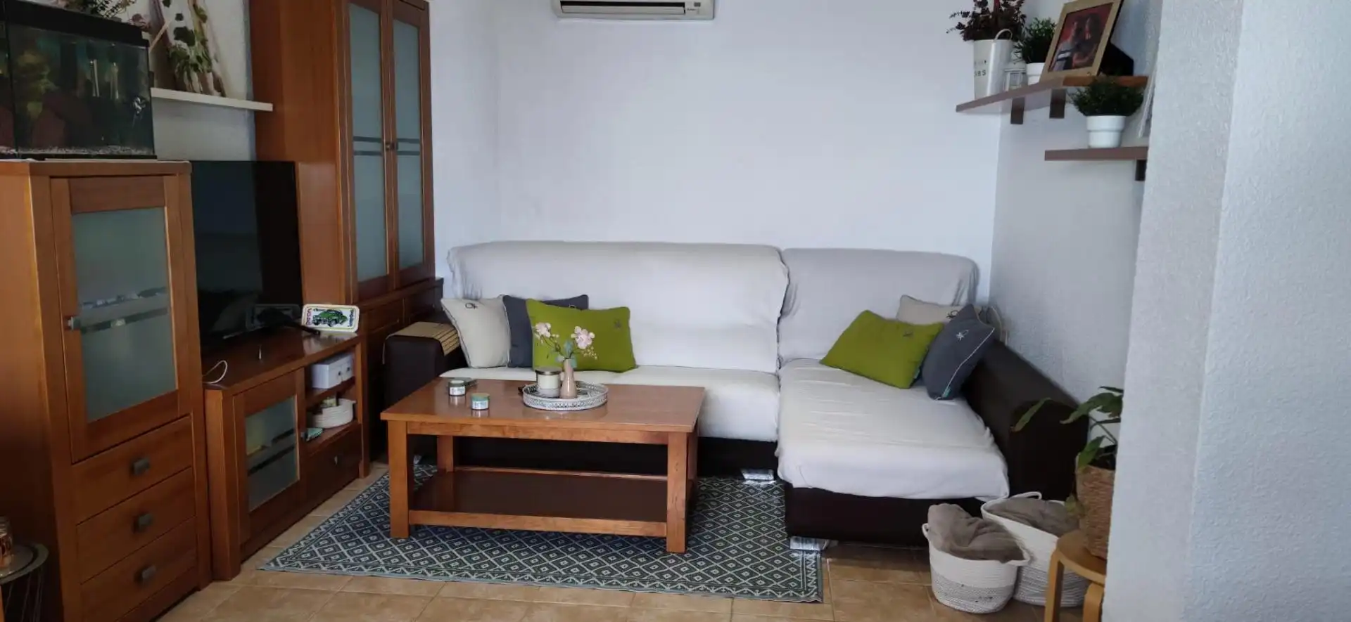 Sala d'estar de Casa o xalet en venda en Aspe amb Aire condicionat, Terrassa i Traster