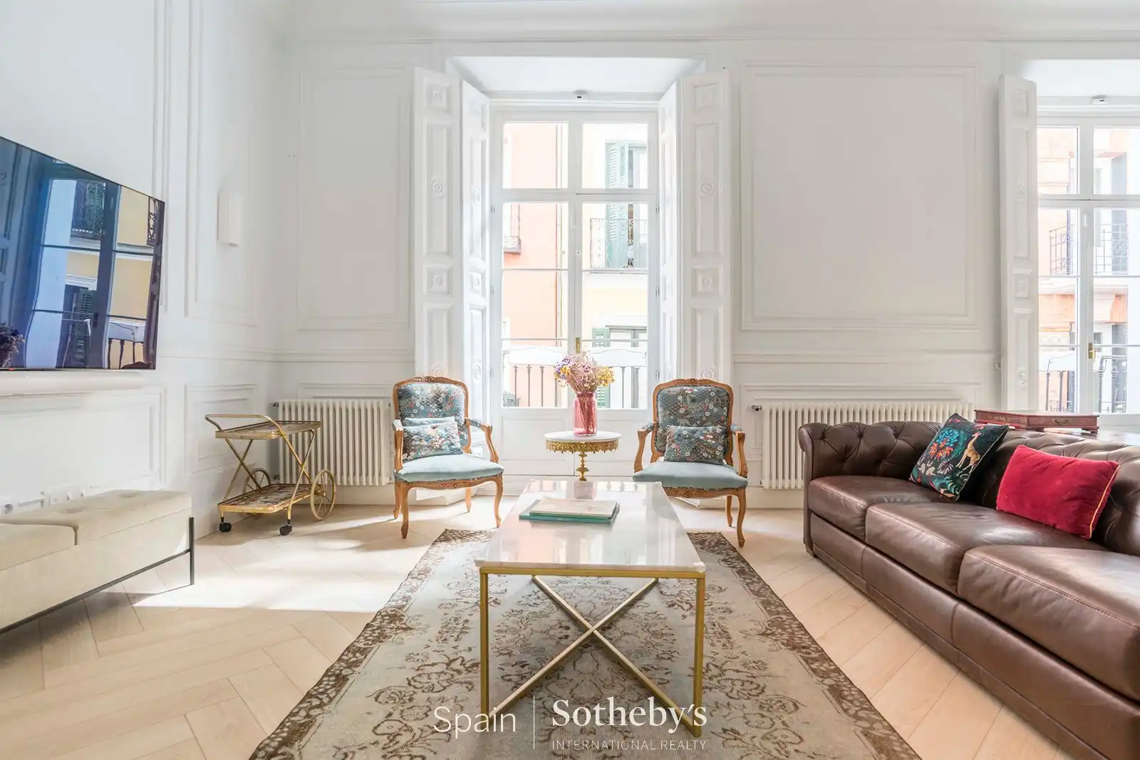 Sala d'estar de Apartament de lloguer en Madrid amb Aire condicionat, Calefacció i Terrassa
