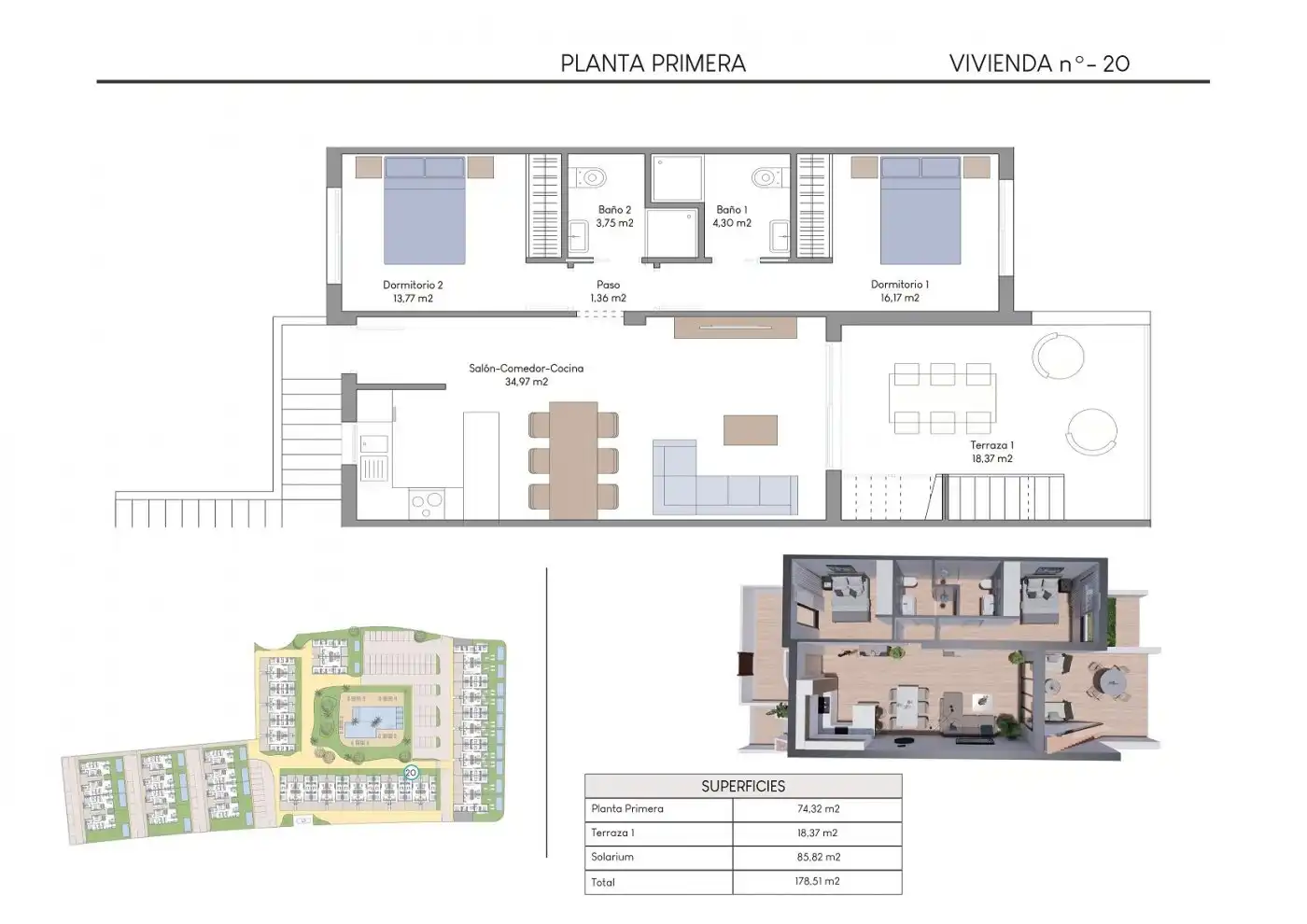 Appartement avec piscine à vendre à Balcón de Finestrat - Terra Marina, imagen 4