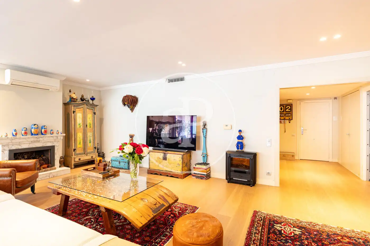 Sala de estar de Piso en venta en Barcelona con Aire acondicionado, Calefacción y Terraza