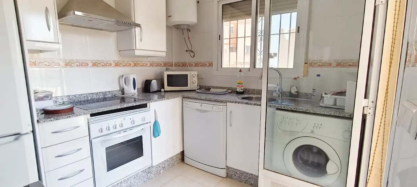 Cuina de Planta baixa en venda en Vera amb Aire condicionat, Jardí privat i Terrassa