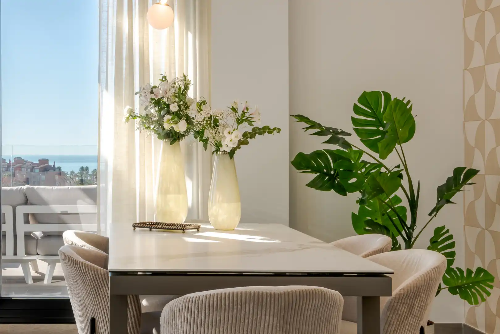 Esszimmer von Dachboden zum Verkauf in Torremolinos mit Klimaanlage, Heizung und Terrasse